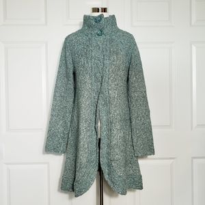 PrAna Sz M Angelica Long/Tall Duster Cardigan Sweater